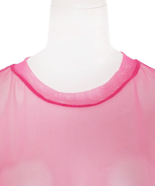 Narcissus（ナルシス）の「フリルレイヤードシアーワンピース（ワンピース・レディース・ブラック/ピンク・FREE）」の11枚目の写真