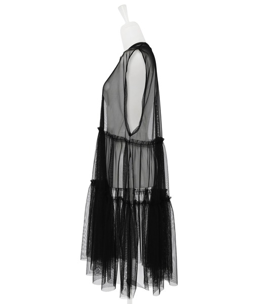 Narcissus（ナルシス）の「フリルレイヤードシアーワンピース（ワンピース・レディース・ブラック/ピンク・FREE）」の14枚目の写真