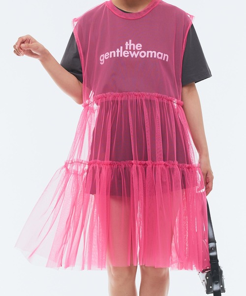 Narcissus（ナルシス）の「フリルレイヤードシアーワンピース（ワンピース・レディース・ブラック/ピンク・FREE）」の16枚目の写真