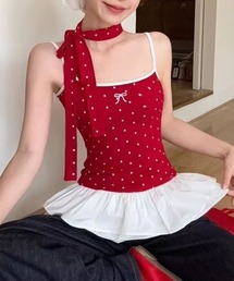 MAISON SPECIAL レッド キャミソール FREE 0347617_03.jpg