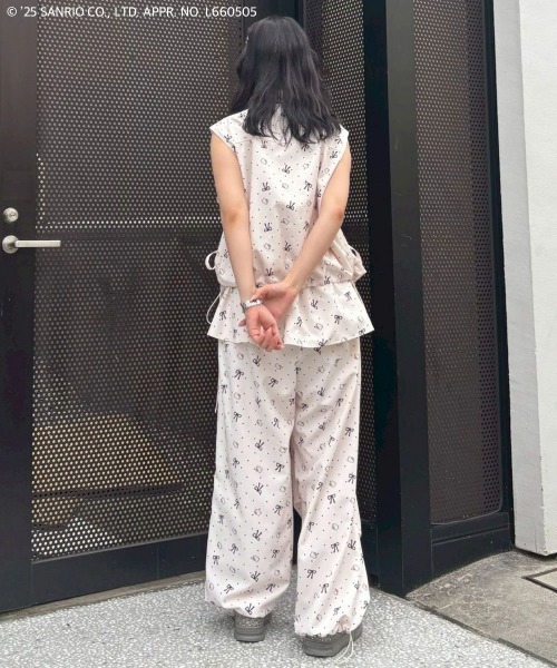 Candy Stripper（キャンディストリッパー）の「【HELLO KITTY】RIBBON＆DOT WRAP パンツ（その他パンツ・レディース・アイボリー/ブラック/ピンク・FREE）」の5枚目の写真