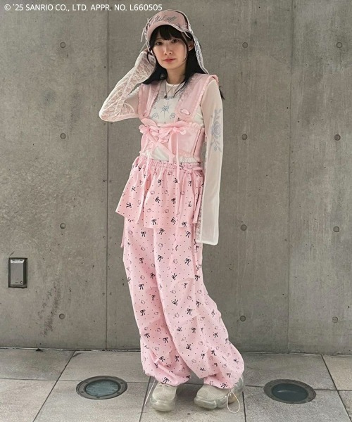 セール】【HELLO KITTY】RIBBON＆DOT WRAP パンツ（その他パンツ