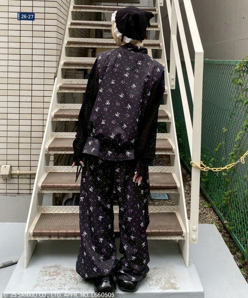 Candy Stripper（キャンディストリッパー）の「【HELLO KITTY】RIBBON＆DOT WRAP パンツ（その他パンツ・レディース・アイボリー/ブラック/ピンク・FREE）」の9枚目の写真