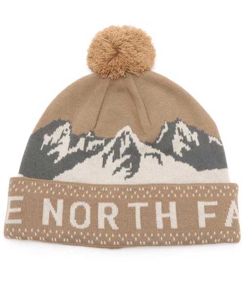 THE NORTH FACE(ザノースフェイス)の「THE NORTH FACE Snow Bum Beanie / ザ・ノース・フェイス スノー バム ビーニー(ニットキャップ/ビーニー・メンズ・ベージュ/グレー/ホワイト・FREE)」の1枚目の写真