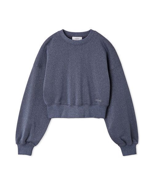 【送料無料】 エミ ONLINE限定カラー ラメ裏毛ショートスウェットトップス emmi セール】【ONLINE限定カラー】ラメ裏毛ショートスウェットトップス