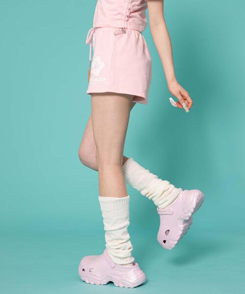 Piko(ピコ)の「∴WEGO/PIKO別注ショートパンツ(スウェットパンツ・レディース・杢グレー/ブラウン/ピンク・FREE)」の8枚目の写真