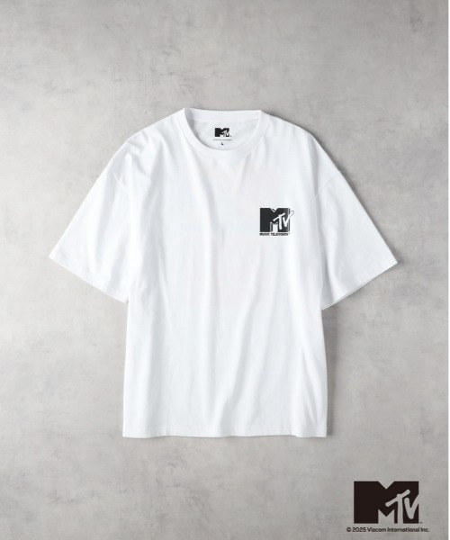 Right-on（ライトオン）の「【MTV】アートロゴバックプリントＴシャツ（Tシャツ/カットソー・メンズ・ブラック/ホワイト・M/XL/L）」の6枚目の写真