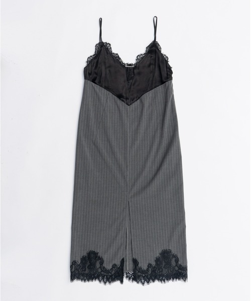 【新品タグ付き】プランクプロジェクト キャミワンピース ブラック PRANK PROJECT(プランク プロジェクト)｜レースコンビキャミ