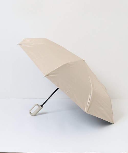 FUNALIVE（ファンアライブ）の「ワンプッシュ開閉 完全遮光 カラビナハンドル 折り畳み傘 日傘 /ユニセックス 晴雨兼用 UVカット 軽量 コンパクト（折りたたみ傘・メンズ・グレー/ライトブルー/ライトグリーン/クリーム/ブラック・F）」の11枚目の写真