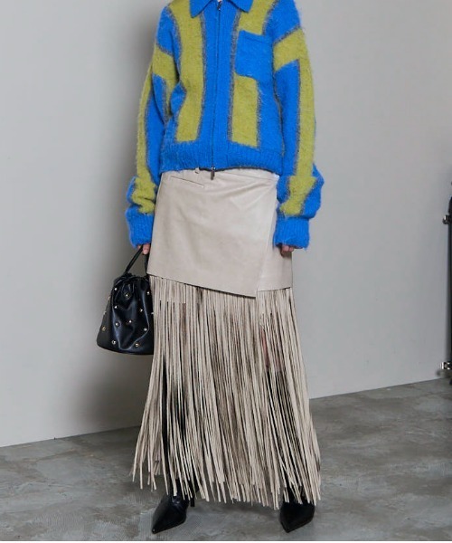 MAISON SPECIAL ヴィーガンスウェードフリンジブルゾン MAISON SPECIAL（メゾンスペシャル）の「Vegan Suede Blouson