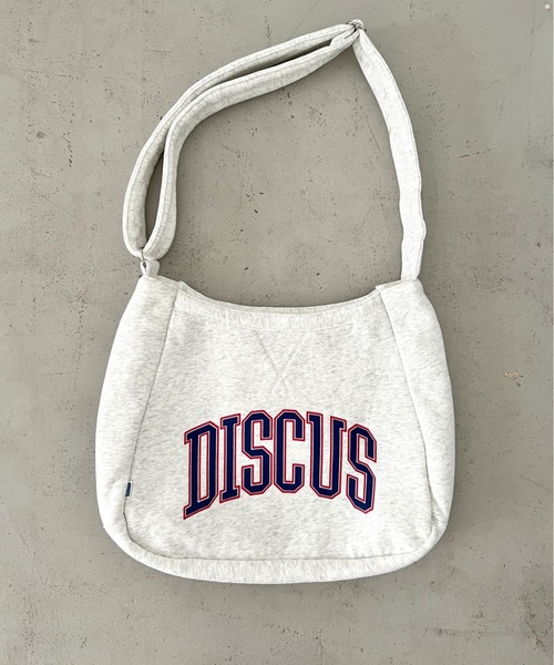 DISCUS(ディスカス)の「DISCUS/ディスカス スウェット ショルダーバッグ/ロゴプリント(ショルダーバッグ・レディース・杢グレー・FREE)」の11枚目の写真