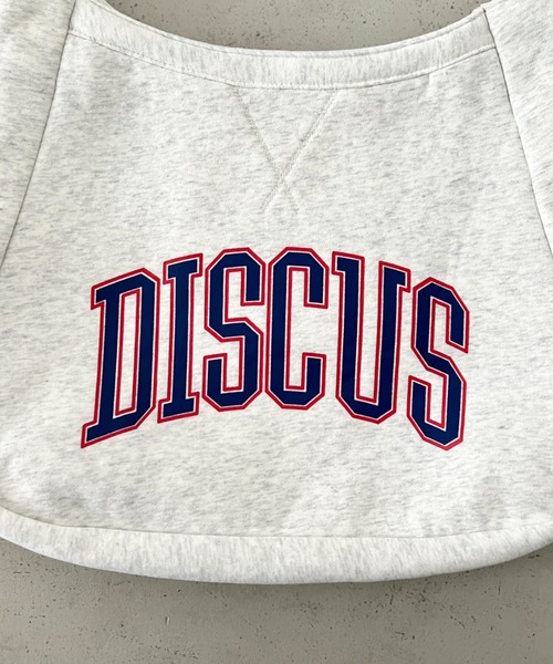 DISCUS(ディスカス)の「DISCUS/ディスカス スウェット ショルダーバッグ/ロゴプリント(ショルダーバッグ・レディース・杢グレー・FREE)」の12枚目の写真