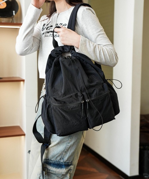 aimoha（アイモハ）の「【B.A.G.】リュック（バックパック/リュック・レディース・オフホワイト/グリーン/ブラック/ベージュ・FREE）」の15枚目の写真