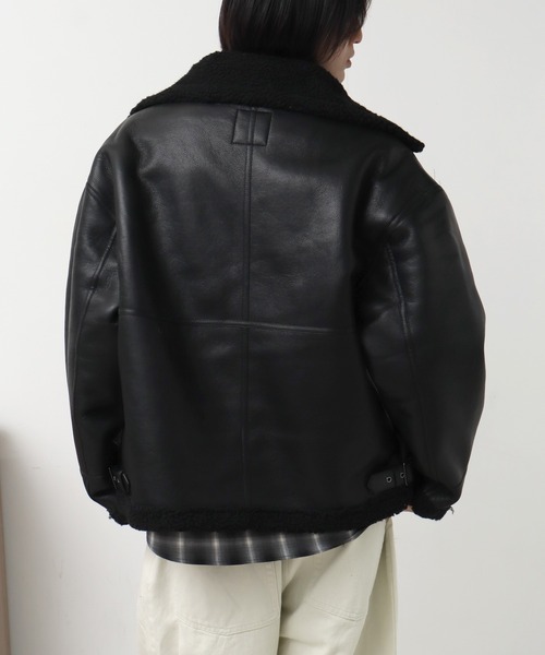 U.S. POLO ASSN.(ユーエスポロアッスン)の「【U.S. POLO ASSN./ユーエスポロアッスン】 B3 ムートン ジャケット(ブルゾン・メンズ・ブラック/ブラウン・S/M/XL/L)」の14枚目の写真