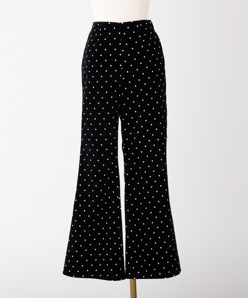 Seemi. byNICECLAUP（ シーミーバイナイスクラップ）の「【Seemi.】ベロアドットパンツ（その他パンツ・レディース・ブラック系その他/ホワイト系その他・SMALL/MEDIUM）」の18枚目の写真