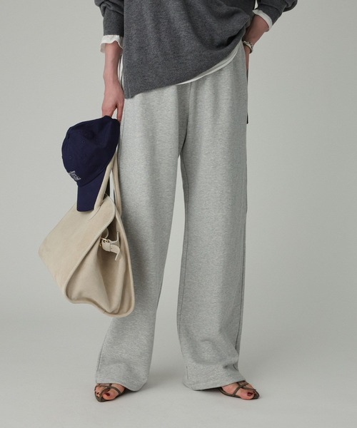 BABYLONE（バビロン）の「2WAYスウェットパンツ（スウェットパンツ・レディース・グレー/クリーム・フリー）」の3枚目の写真