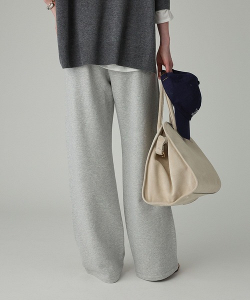 BABYLONE（バビロン）の「2WAYスウェットパンツ（スウェットパンツ・レディース・グレー/クリーム・フリー）」の6枚目の写真