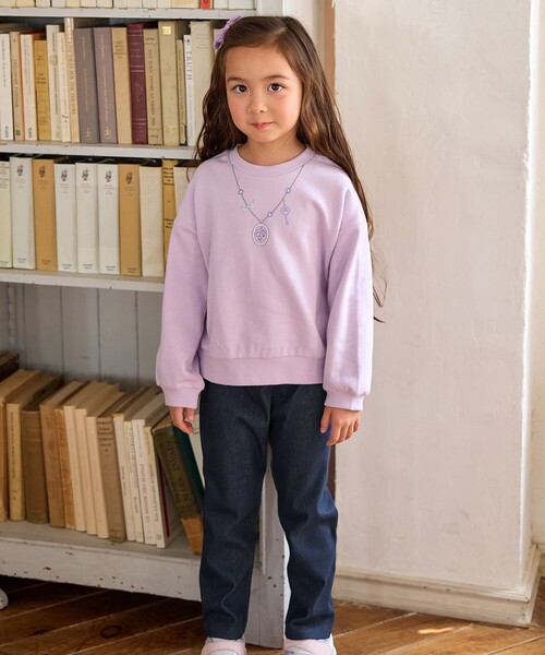 ANY(エニィ)の「【WEB限定】7daysデイリー ネコパンツ(その他パンツ・キッズ・ネイビー系7/ライラック系/オールドローズ系/ベージュ系/ピンク系/ブラック系/サックスブルー系・90/130/100/110/120)」の10枚目の写真