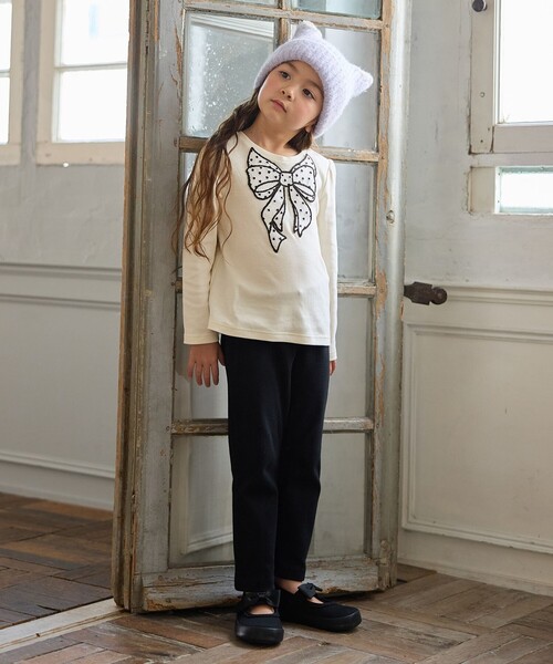 ANY(エニィ)の「【WEB限定】7daysデイリー ネコパンツ(その他パンツ・キッズ・ネイビー系7/ライラック系/オールドローズ系/ベージュ系/ピンク系/ブラック系/サックスブルー系・90/130/100/110/120)」の11枚目の写真