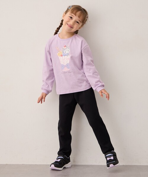 ANY(エニィ)の「【WEB限定】7daysデイリー ネコパンツ(その他パンツ・キッズ・ネイビー系7/ライラック系/オールドローズ系/ベージュ系/ピンク系/ブラック系/サックスブルー系・90/130/100/110/120)」の12枚目の写真