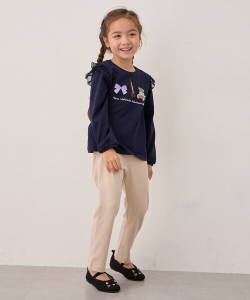 ANY(エニィ)の「【WEB限定】7daysデイリー ネコパンツ(その他パンツ・キッズ・ネイビー系7/ライラック系/オールドローズ系/ベージュ系/ピンク系/ブラック系/サックスブルー系・90/130/100/110/120)」の14枚目の写真