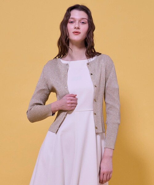 TOCCA(トッカ)の「SPARKLE TOUCH KNIT カーディガン(カーディガン/ボレロ・レディース・ブラック系/ゴールド系・SMALL/MEDIUM)」の7枚目の写真