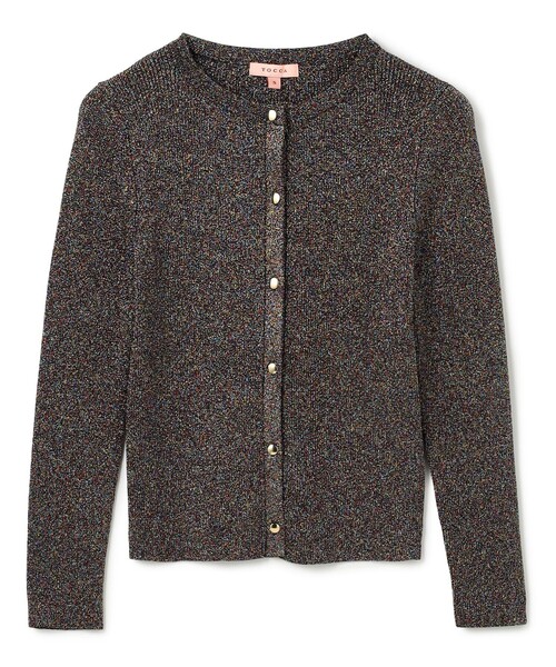TOCCA(トッカ)の「SPARKLE TOUCH KNIT カーディガン(カーディガン/ボレロ・レディース・ブラック系/ゴールド系・SMALL/MEDIUM)」の14枚目の写真