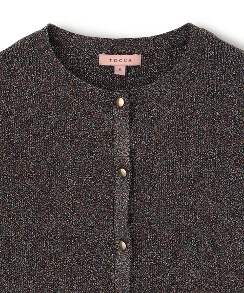 TOCCA(トッカ)の「SPARKLE TOUCH KNIT カーディガン(カーディガン/ボレロ・レディース・ブラック系/ゴールド系・SMALL/MEDIUM)」の16枚目の写真