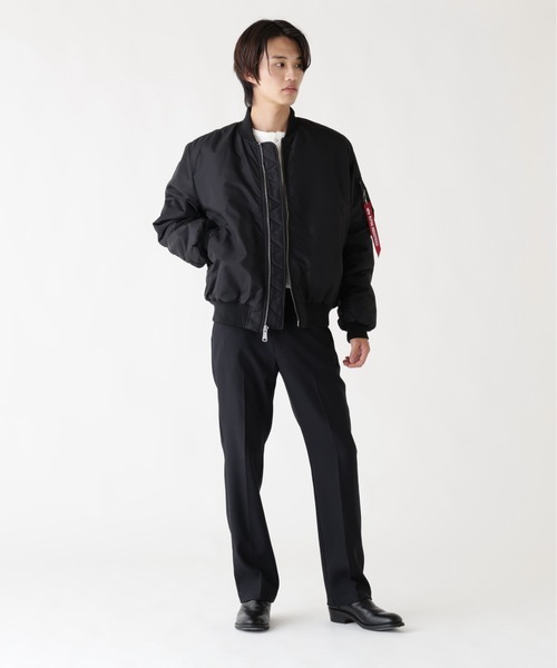 Alpha Industries(アルファインダストリーズ)の「【25FW新作商品】Alpha Industries/アルファインダストリーズ/MA-1 OXFORD FLIGHT JACKET(MA-1・メンズ・ブラック/オリーブ・MEDIUM/LARGE/X-LARGE/XX-LARGE)」の18枚目の写真