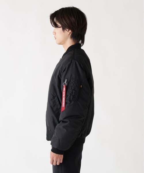 Alpha Industries(アルファインダストリーズ)の「【25FW新作商品】Alpha Industries/アルファインダストリーズ/MA-1 OXFORD FLIGHT JACKET(MA-1・メンズ・ブラック/オリーブ・MEDIUM/LARGE/X-LARGE/XX-LARGE)」の20枚目の写真