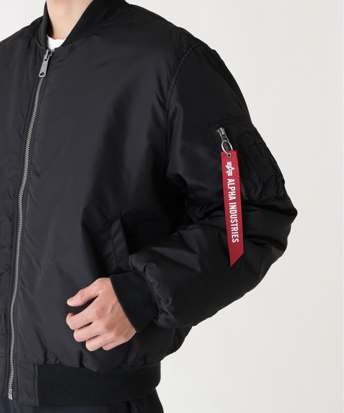 Alpha Industries(アルファインダストリーズ)の「【25FW新作商品】Alpha Industries/アルファインダストリーズ/MA-1 OXFORD FLIGHT JACKET(MA-1・メンズ・ブラック/オリーブ・MEDIUM/LARGE/X-LARGE/XX-LARGE)」の21枚目の写真