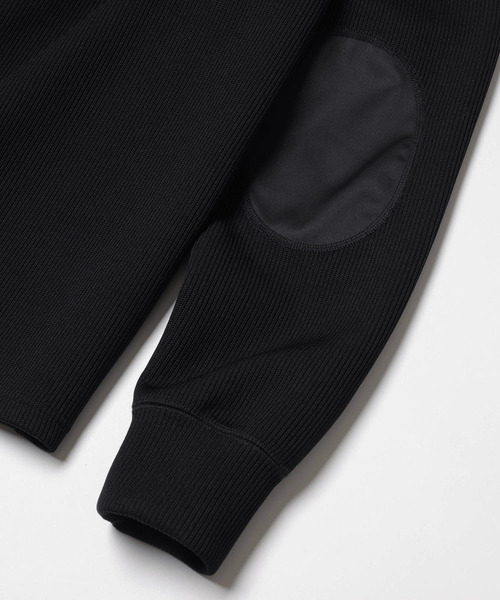 MR.OLIVE(ミスターオリーブ)の「MR.OLIVE ミスターオリーブ / AZE POLYESTER ELBOW PATCH SHIRT ローゲージニットエルボーパッチトップス / M253127(スウェット・メンズ・ブラック/グリーン・MEDIUM/LARGE)」の12枚目の写真