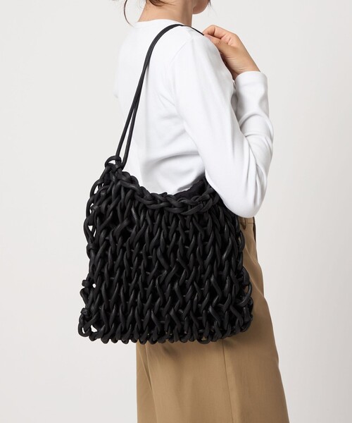 ALIENINA（アリエニーナ）の「＜ALIENINA＞AMI TOTE（ショルダーバッグ・レディース・ナチュラル/ブラック/オレンジ・FREE）」の21枚目の写真