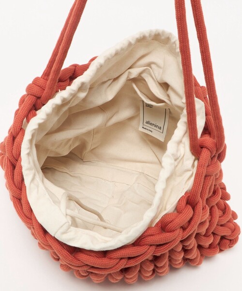 ALIENINA（アリエニーナ）の「＜ALIENINA＞AMI TOTE（ショルダーバッグ・レディース・ナチュラル/ブラック/オレンジ・FREE）」の9枚目の写真