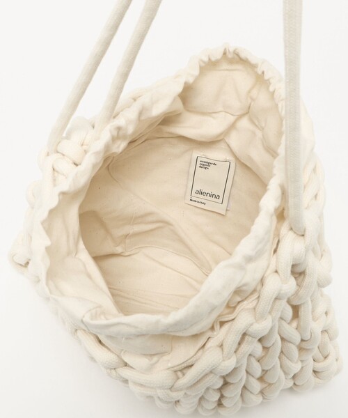 ALIENINA（アリエニーナ）の「＜ALIENINA＞AMI TOTE（ショルダーバッグ・レディース・ナチュラル/ブラック/オレンジ・FREE）」の5枚目の写真