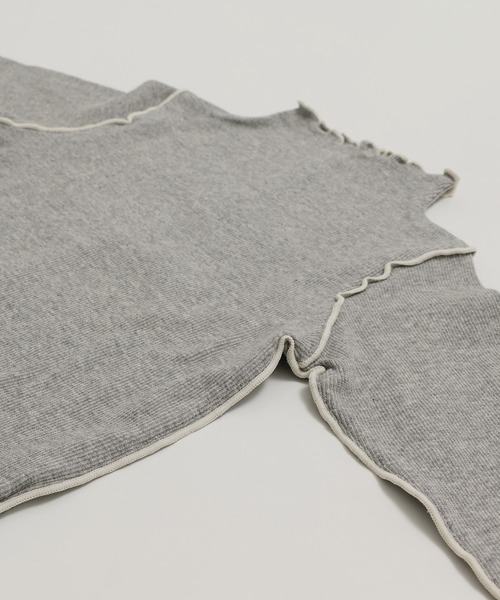 JAM & LINK（ジャムアンドリンク）の「配色メロウフリルリブカットソー（Tシャツ/カットソー・キッズ・ブラック/グレー/クリーム・100/110/120/130/140/150/160）」の13枚目の写真