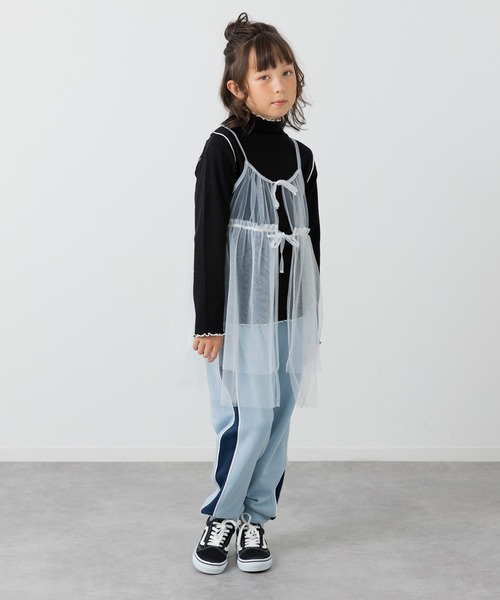 JAM & LINK（ジャムアンドリンク）の「配色メロウフリルリブカットソー（Tシャツ/カットソー・キッズ・ブラック/グレー/クリーム・100/110/120/130/140/150/160）」の17枚目の写真