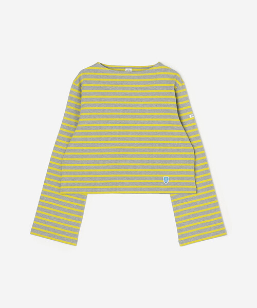 ORCIVAL（オーシバル）の「ORCIVAL | コットンジャージー ボートネック長袖Tシャツ WOMEN（Tシャツ/カットソー・レディース・グレー系その他2/イエロー系その他・1）」の20枚目の写真