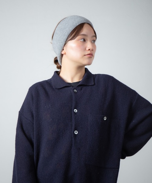 Wool Cashmere Blend Knit Hair Band / ウールカシミヤニットヘア