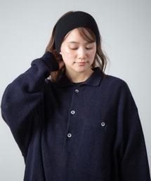 AP STUDIO ウールカシミヤニットビーニー　ブラック ウールカシミヤニットビーニー（ニットキャップ/ビーニー）｜AP STUDIO