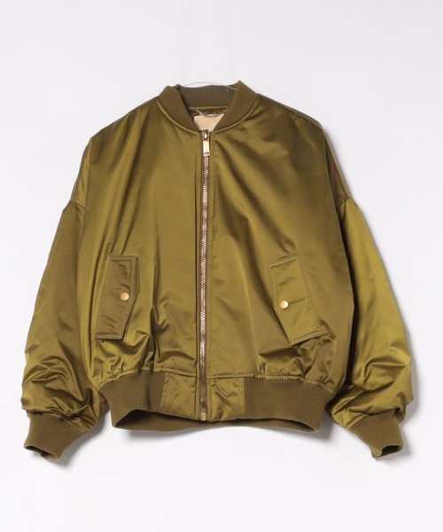 MICHAEL KORS(マイケルコース)の「サテンシーレ ボンバージャケット(ブルゾン・レディース・グリーン系・XS/XXS/S)」の4枚目の写真