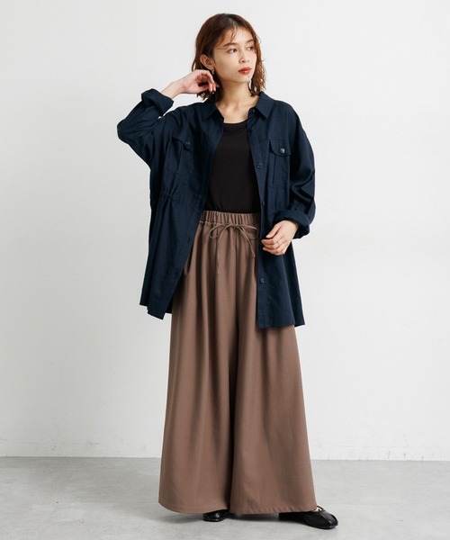 studio CLIP（スタディオクリップ）の「ウエストドロストシャツジャケット（その他アウター・レディース・カーキ/ネイビー/ベージュ・FREE）」の20枚目の写真