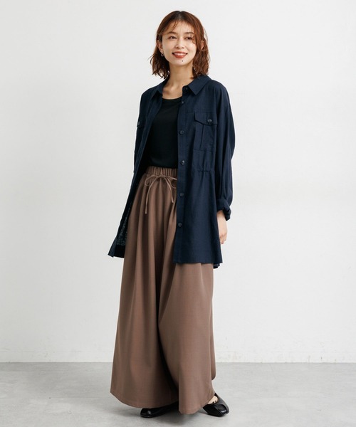 studio CLIP（スタディオクリップ）の「ウエストドロストシャツジャケット（その他アウター・レディース・カーキ/ネイビー/ベージュ・FREE）」の22枚目の写真