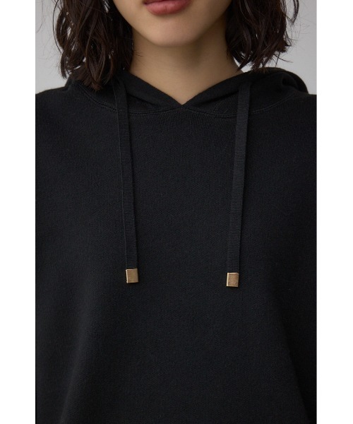 AZUL by moussy（アズールバイマウジー）の「スウェッターニットパーカー（パーカー・レディース・ブラウン/ブラック/杢グレー・FREE）」の10枚目の写真