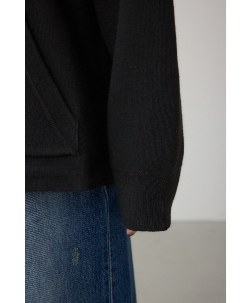 AZUL by moussy（アズールバイマウジー）の「スウェッターニットパーカー（パーカー・レディース・ブラウン/ブラック/杢グレー・FREE）」の13枚目の写真