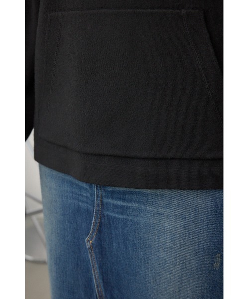 AZUL by moussy（アズールバイマウジー）の「スウェッターニットパーカー（パーカー・レディース・ブラウン/ブラック/杢グレー・FREE）」の14枚目の写真