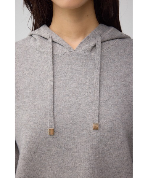 AZUL by moussy（アズールバイマウジー）の「スウェッターニットパーカー（パーカー・レディース・ブラウン/ブラック/杢グレー・FREE）」の22枚目の写真