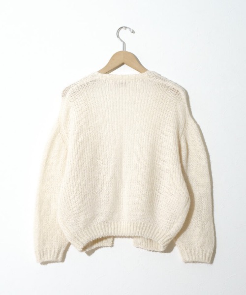 flower（フラワー）の「フォギーニットカーディガン（カーディガン/ボレロ・レディース・ホワイト/ピンク・FREE）」の4枚目の写真