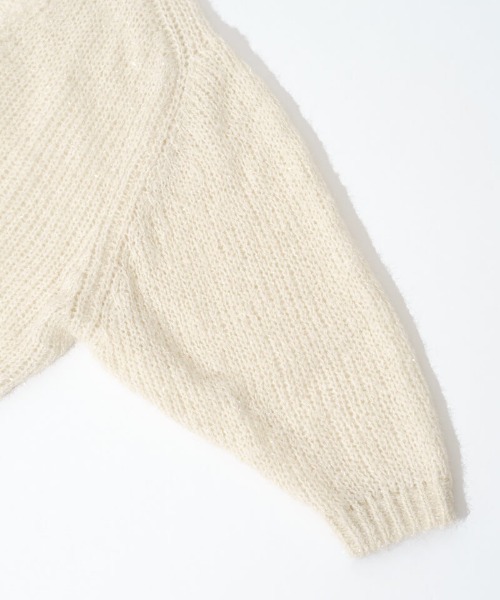 flower（フラワー）の「フォギーニットカーディガン（カーディガン/ボレロ・レディース・ホワイト/ピンク・FREE）」の7枚目の写真