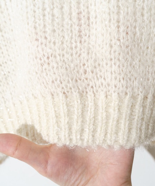 flower（フラワー）の「フォギーニットカーディガン（カーディガン/ボレロ・レディース・ホワイト/ピンク・FREE）」の9枚目の写真